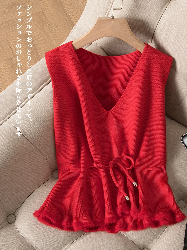 Женский кашемировый пуловер с v-образным вырезом трикотажный однотонный черный