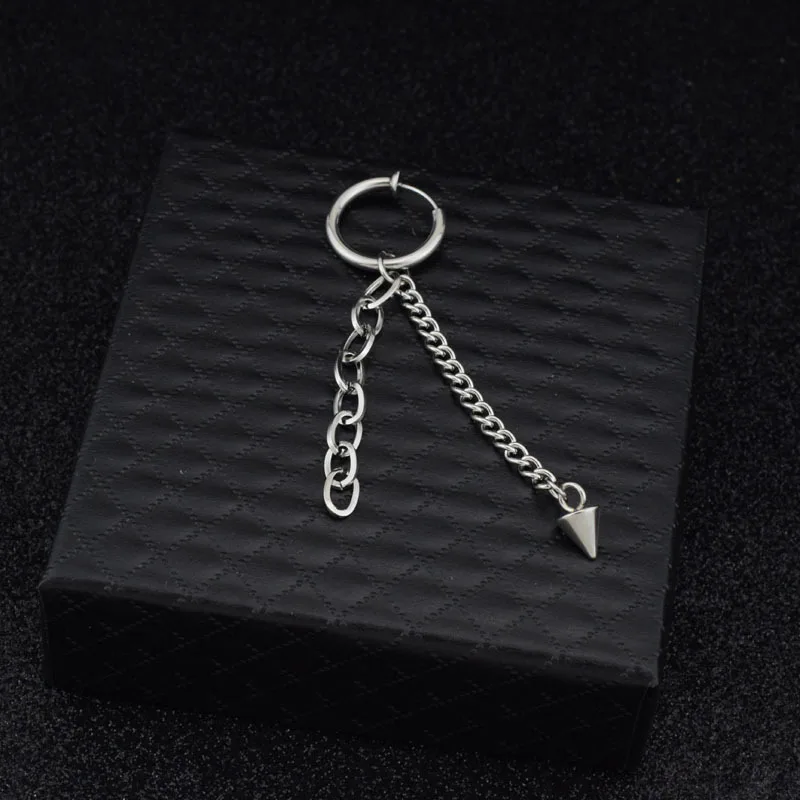 Ear clip Дизайн для мужчин Нержавеющая сталь Мода кулон серьги, ребята серьга, украшение из нержавеющей стали, человек аксессуар - Окраска металла: Ear clip