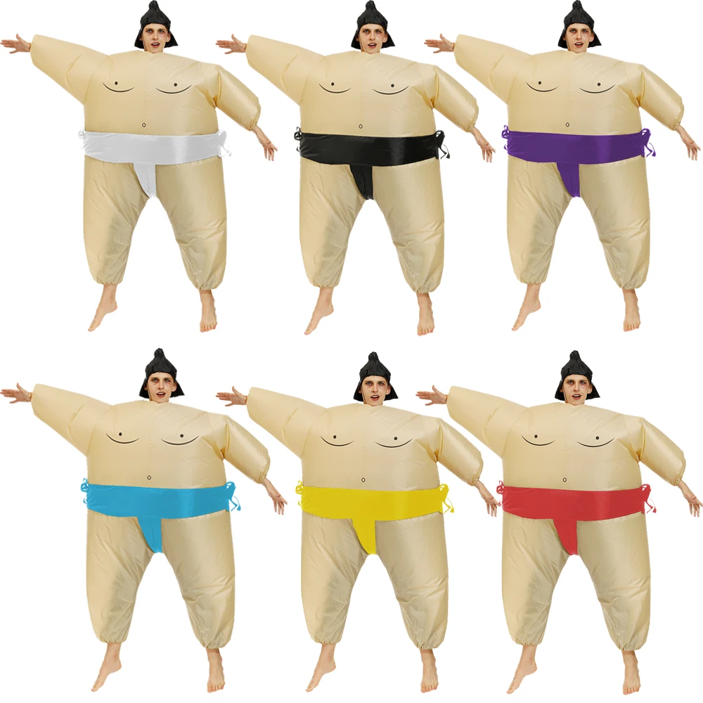 Adult Carnival Cosply Party Dress Sumo Inflatable Costume Halloween Costumes for Men Purim Japanese Jumpsuit Christmas | Тематическая