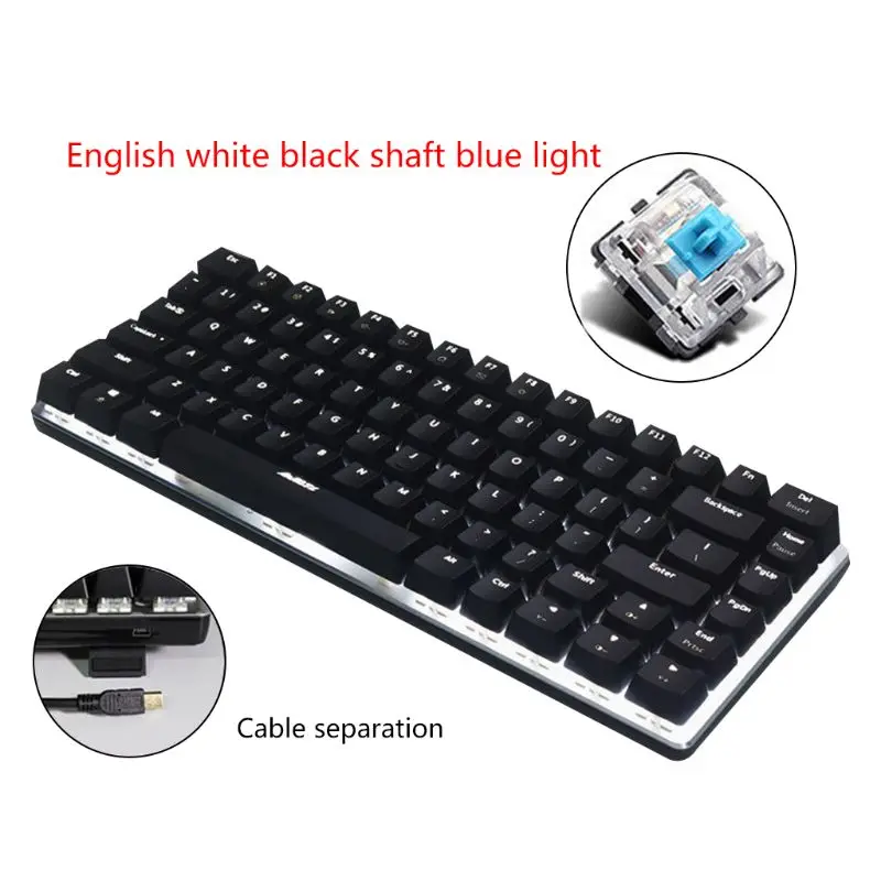 

Ajazz AK33 82 Keys Mechanical Keyboard Russian/English Layout Gaming Keyboard