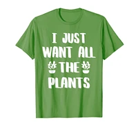 gardening i just want all the plants vegan gardener gift t shirt