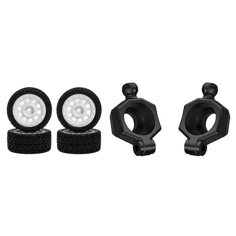 2 Set RC Car Part: 1 Set RC Car Wheel Tires Tyres & 1 Set Re