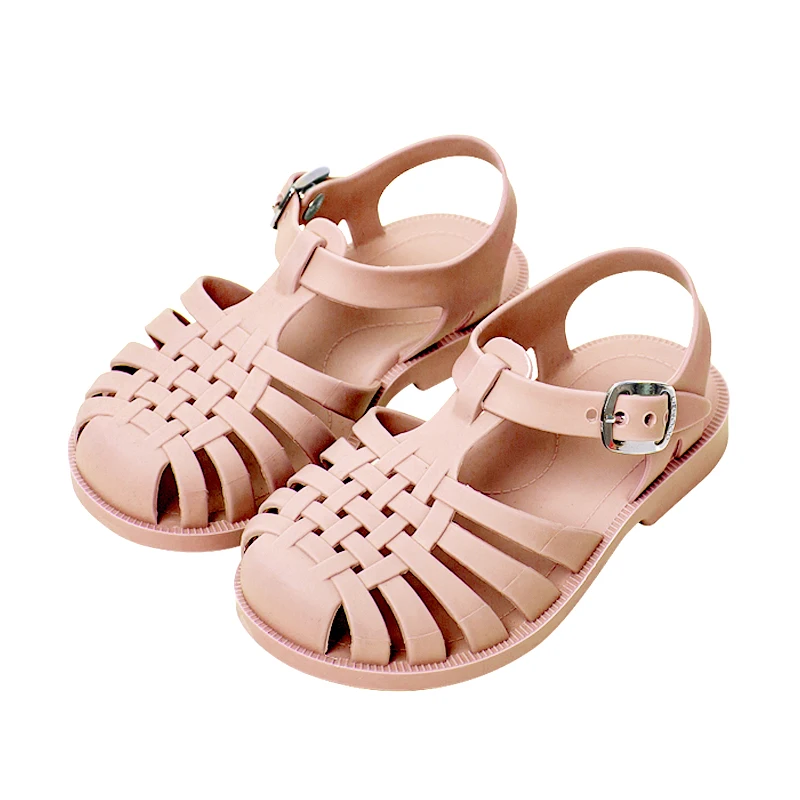 

Summer Boys Casual Roman Slippers Beach Shoes Summer Children Sandals Baby Girls Hollow Out Soft Non-slip Shoes Kids Candy Jelly