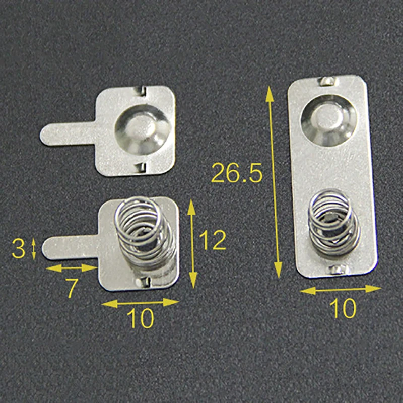50 шт. пружинная сталь задняя отрицательная Контактная Пластина AA батареи 10*12 мм