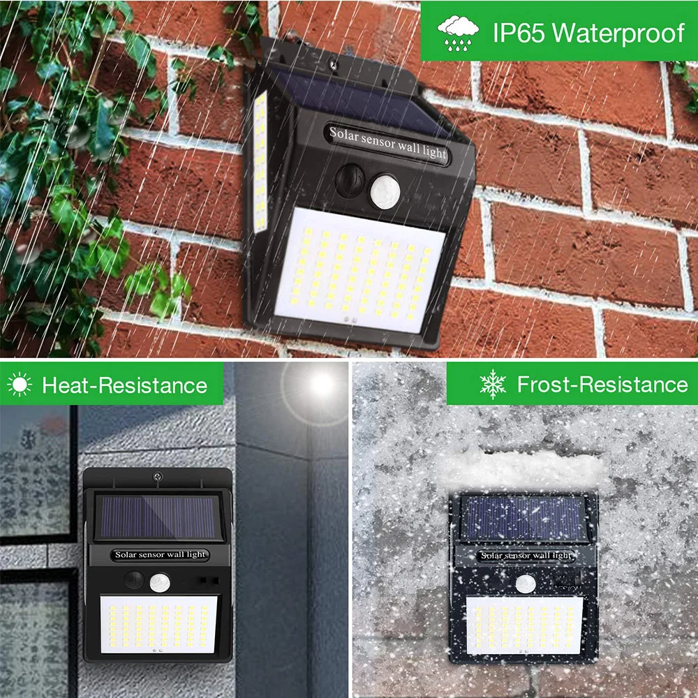 Новейший садовый уличный светильник на солнечной батарее с 100 светодиодный