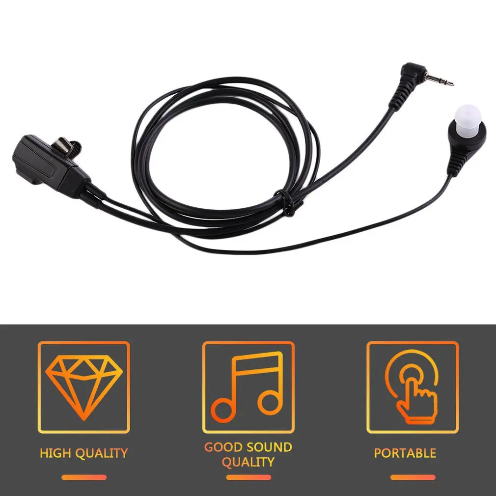 1 контактный скрытый акустический трубчатый наушник гарнитура для Motorola Talkabout 2