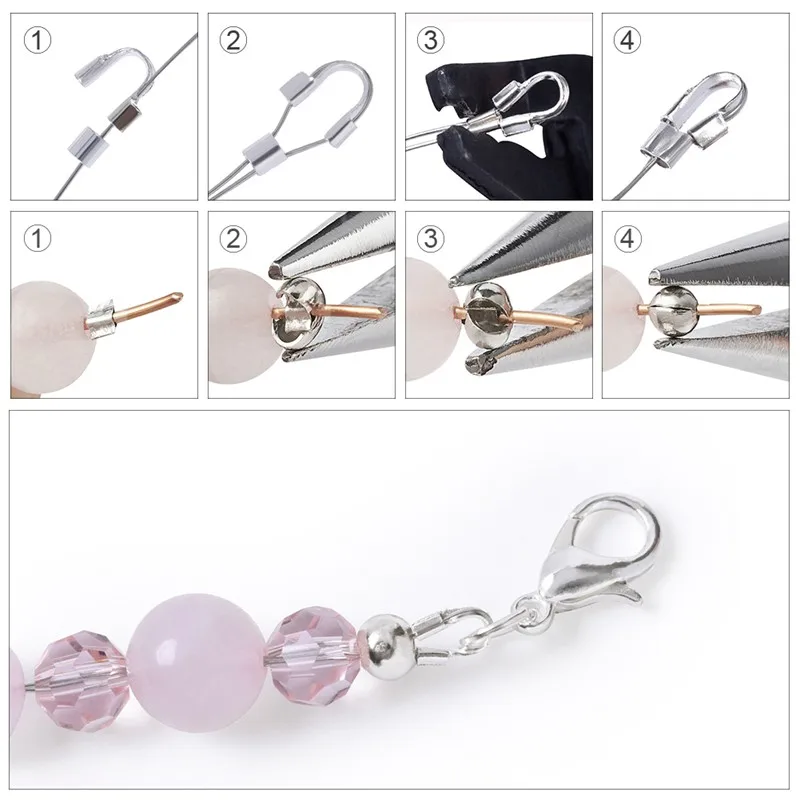 Латунные обжимные бусины Обжимные железные наконечники для узлов аксессуары