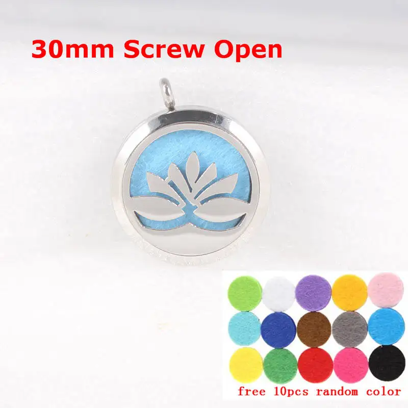 

30mm Butterfly on Flowers Diffuser Essential Oil Locket Necklace Stainless Steel Aromatherapy Locket Necklace Free Pads & Chain