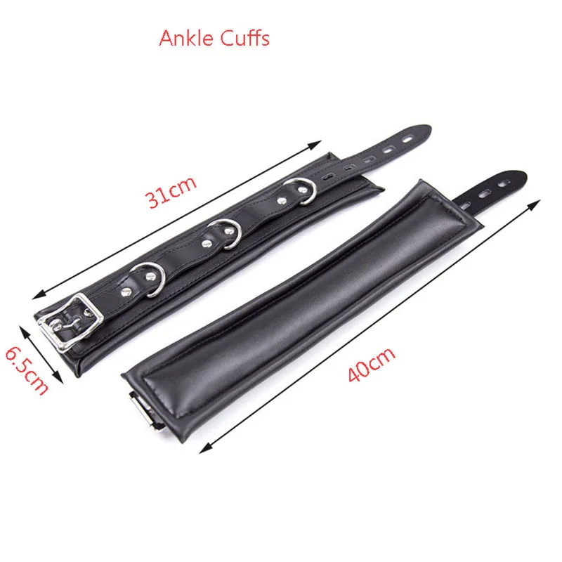 Набор наручных манжет из искусственной кожи и голеностопных воротника на шею