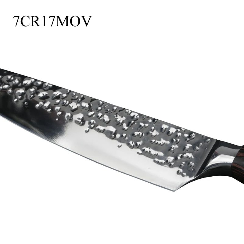 Кухонный нож 8 дюймов ножи шеф-повара 7CR17 японский Высокоуглеродистый из