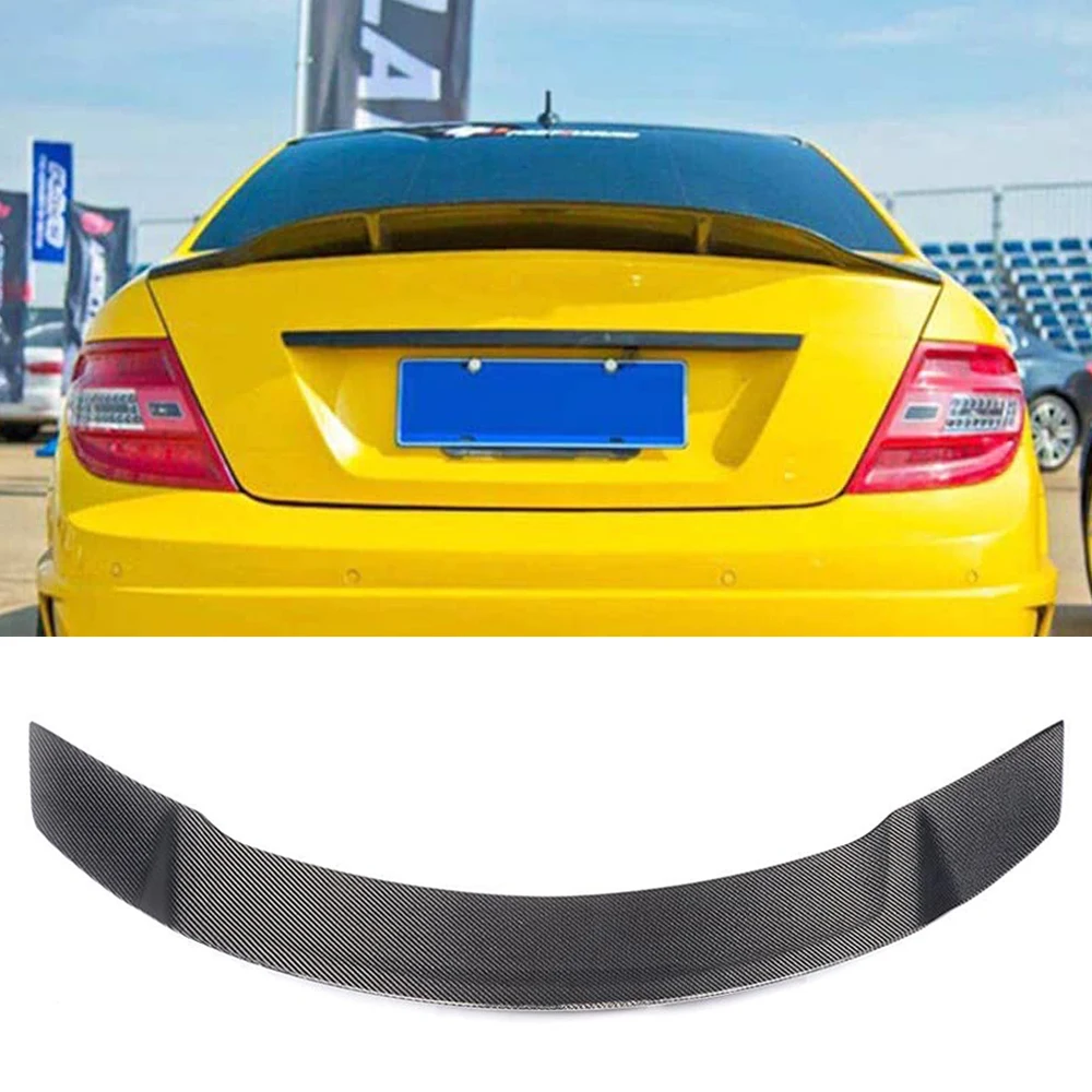 Задний спойлер C Class из углеродного волокна для Mercedes Benz W205 C200 C300 C400 C450 C63 AMG Sedan 4D 15 17
