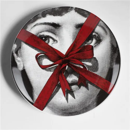 Винтажные фарфоровые декоративные тарелки Fornasetti, настенная тарелка для подвешивания, коллекционная тарелка для тарелок, настольный Настенный декор, лучшие подарки