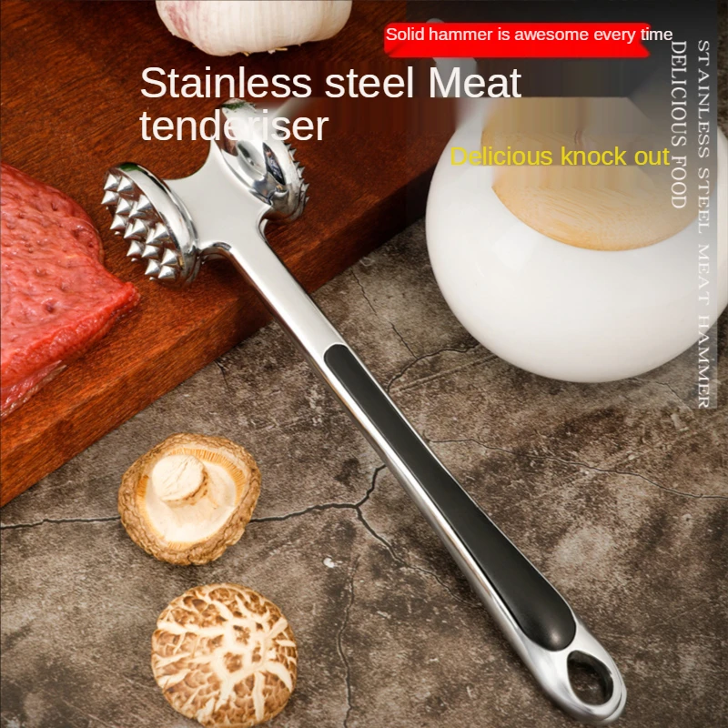 

Profession Meat Hammer Portable Loose Tool Meat Tenderizer Needle Dual-Sided Meat Mallet with Rubber Comfort Grip Handle