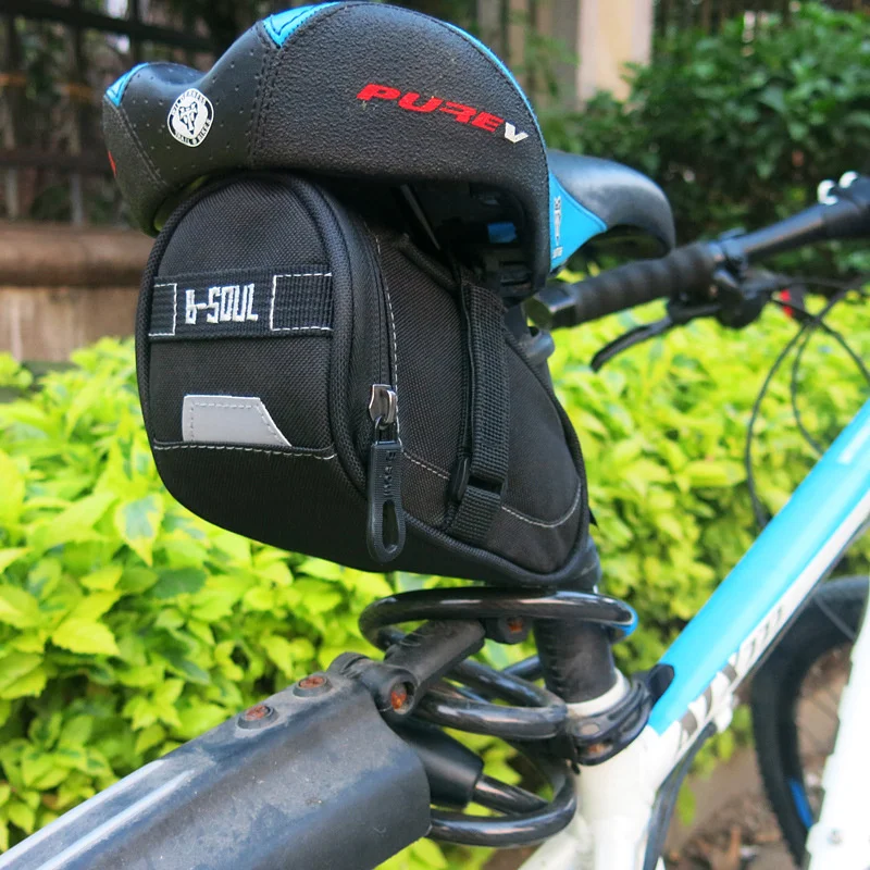 

hot Rainproof Bicycle Bag Shockproof Bike Saddle Bag For Refletive Rear Large Capatity Seatpost MTB Bike Bag Accessories new