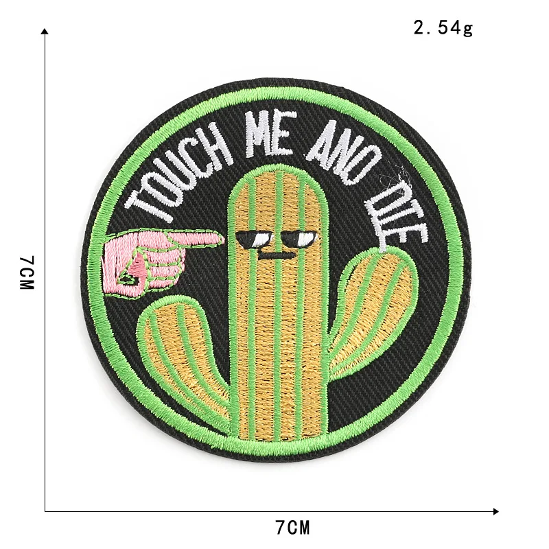 

Iron on Patches for Clothing Stripes Cartoon Round Letter Badges Stickers on Clothes for Kids DIY Appliques Embroidered Patches