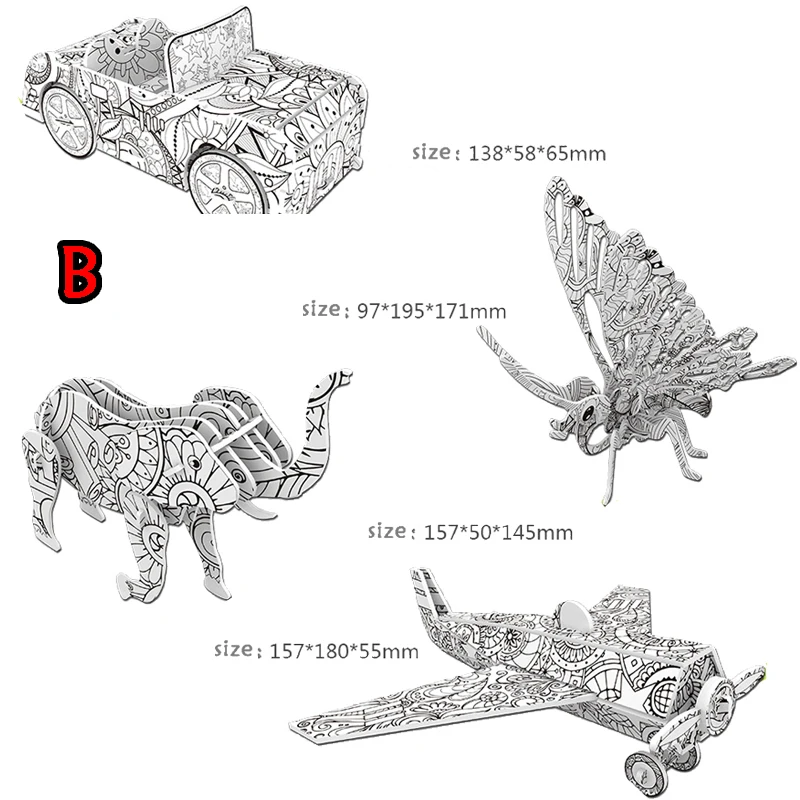 3D пазлы картина граффити пейзаж игрушки для детей детские игры набор