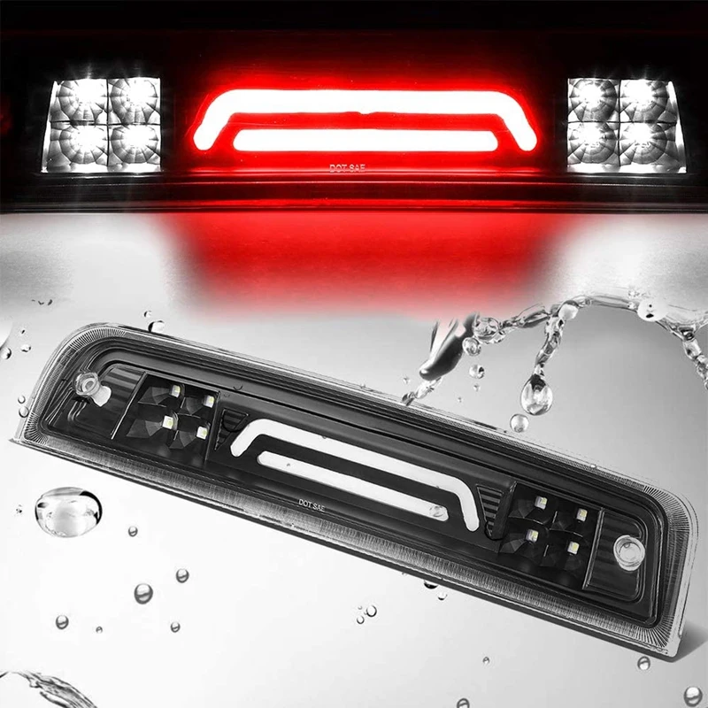 

LED Third Brake Cargo Light High Mount Stop Lamp Turn Signal Lights for Dodge Ram 1500 2002-2009.