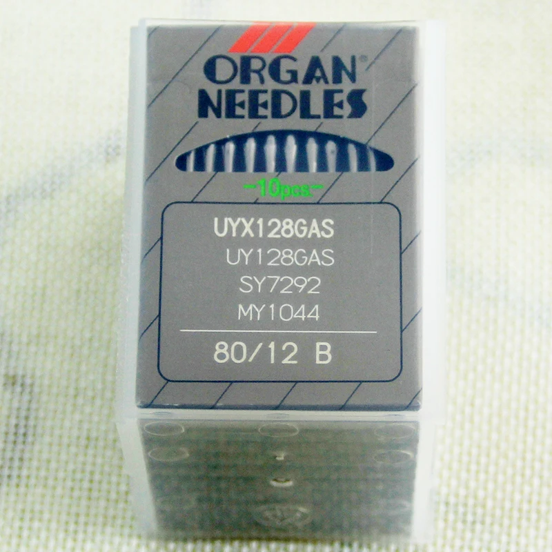 UYX128GAS(80-12B) 10 шт./лот высокое качество иглы organ DBX1 DCX1 DPX5 UYX128GAS для промышленные прямострочные швейных машин Singer, juki brother - Цвет: UYX128GAS(80-12B)