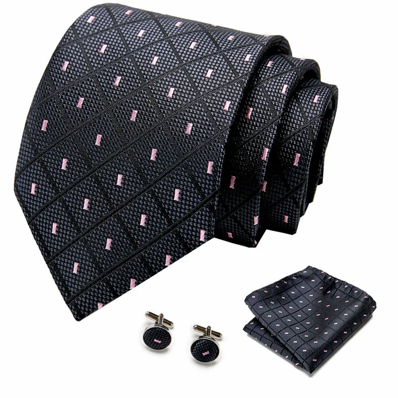 

Mens Tie Skinny Blue Snow Dot 100% Silk Classic Jacquard Woven Extra long Tie Hanky Cufflink Set For Men Formal Wedding Party