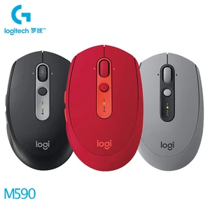 logitech m590 wireless mute mouse 2 4ghz unifying dual mode 1000 dpi multi device optical silent mouse for office pc laptop mice free global shipping