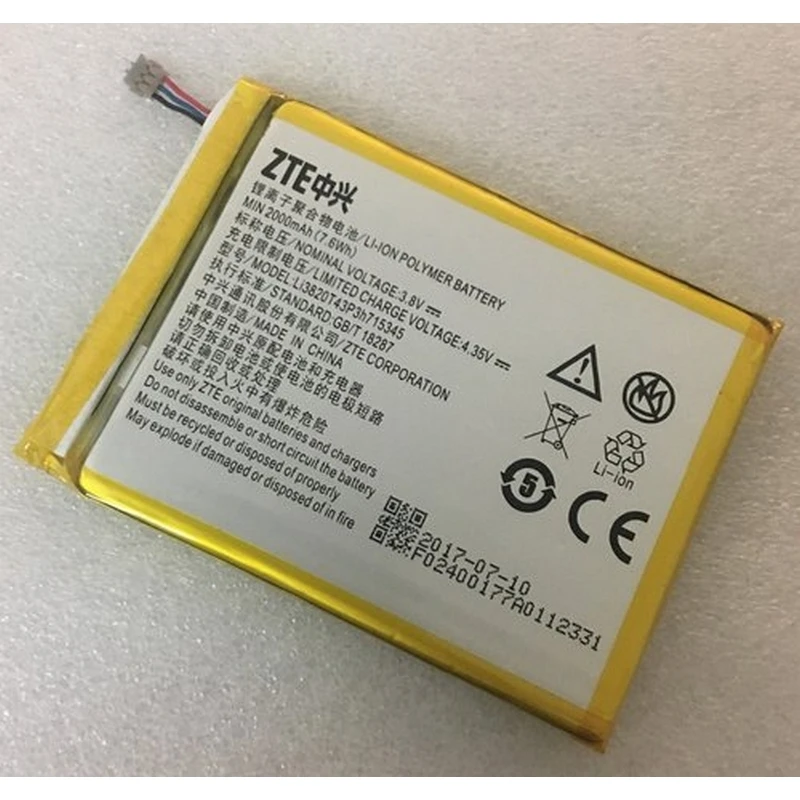 Аккумулятор для ZTE MF910 / MF910S MF910L MF920 Li3820T43P3h715345 | Мобильные телефоны и аксессуары