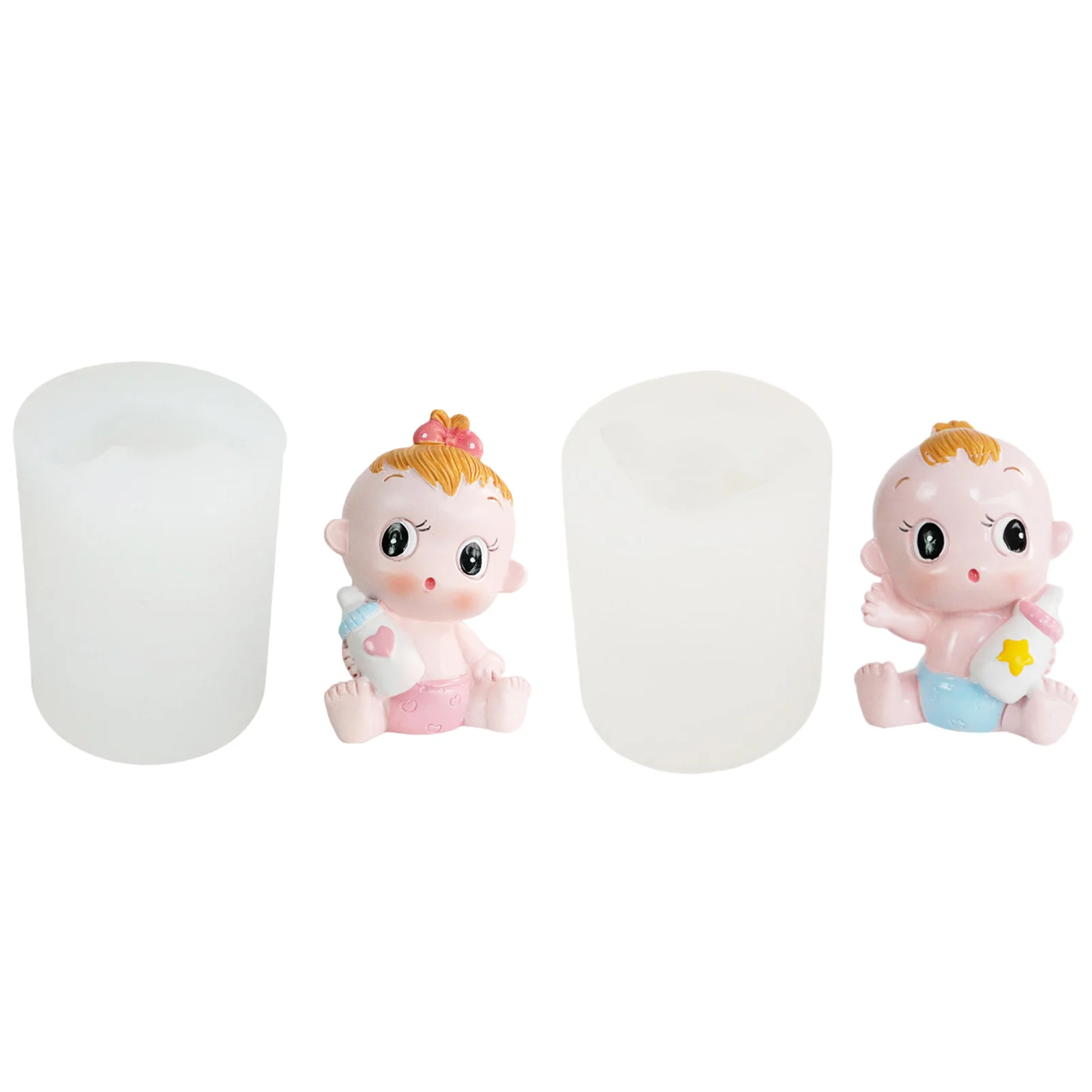 

3D Boy Girl Baby Silicone Mold Diy Chocolate Mould Baby Shower Party Cake Decorating Kitchen Baking Tool Handmake Soap Craft