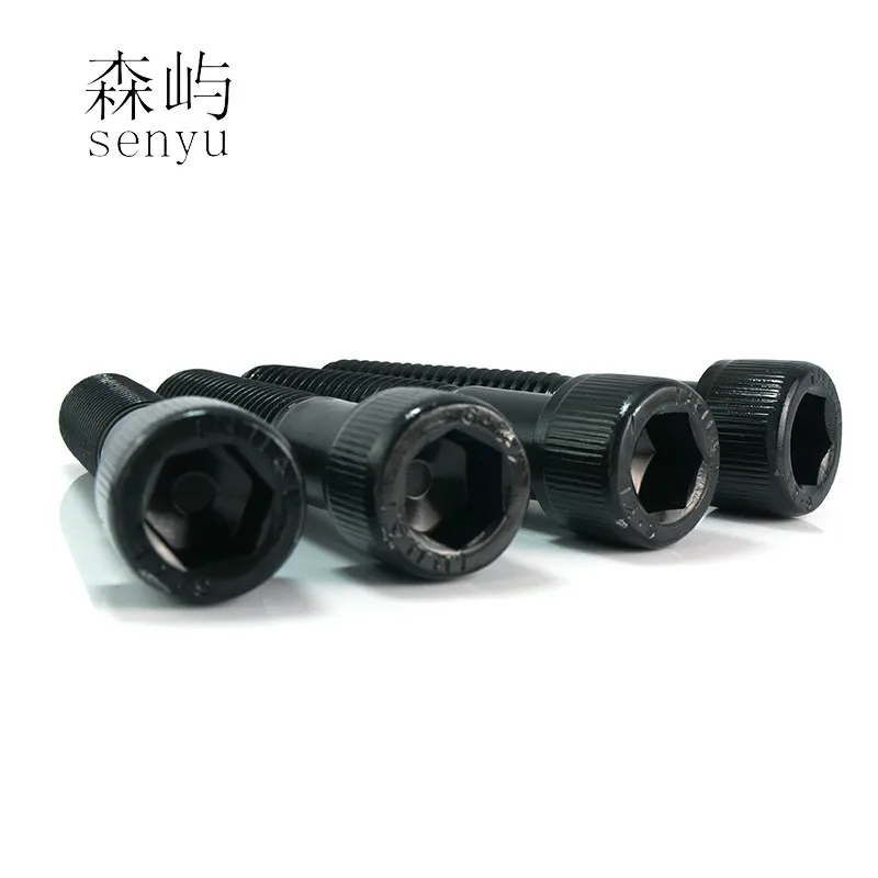 luchang 20pcs Metric Thread DIN912 M5 M6 Black Grade 12.9 Alloy Steel Hex Socket Head Cap Screw Bolts | Обустройство дома