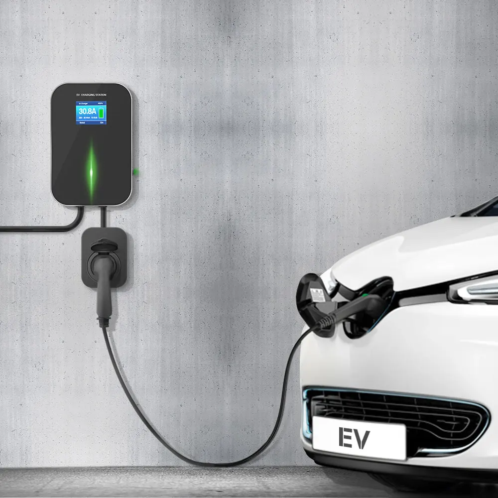 32А Однофазное зарядное устройство EV электромобиль зарядная станция Wallbox с