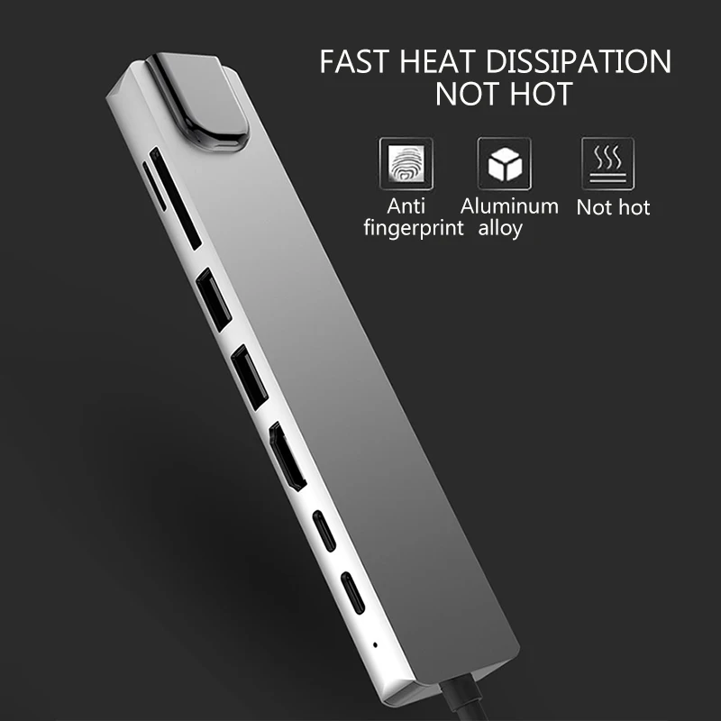 Док-станция для ноутбука 4K 60 Гц USB C RJ45 PD HDMI