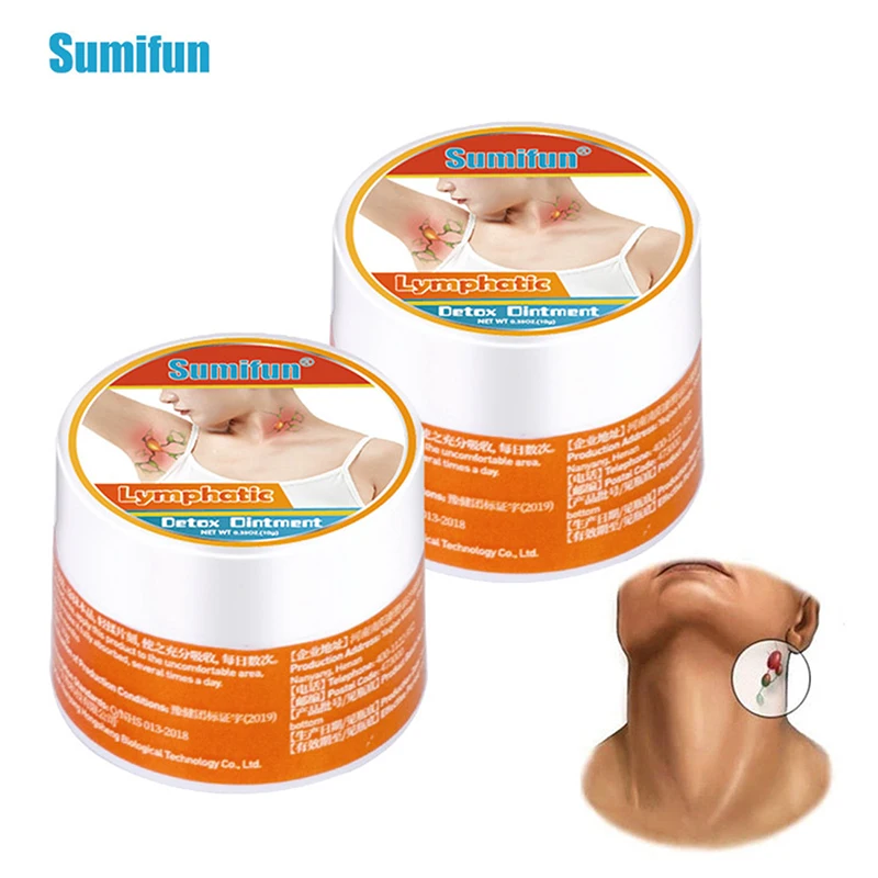 

10g Sumifun Lymphatic Detox Cream Neck Lymph Patch Anti-Swelling Herbs Ointment Armpit Lymph Nodes Medicine Cream Health Care