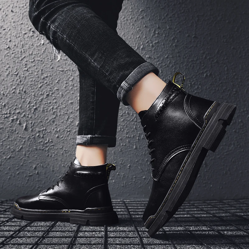 

Zapatillas Informales Hombre Casual Shoes For Men Man Fashion Mens Sneakers Leather Men's Hot Black