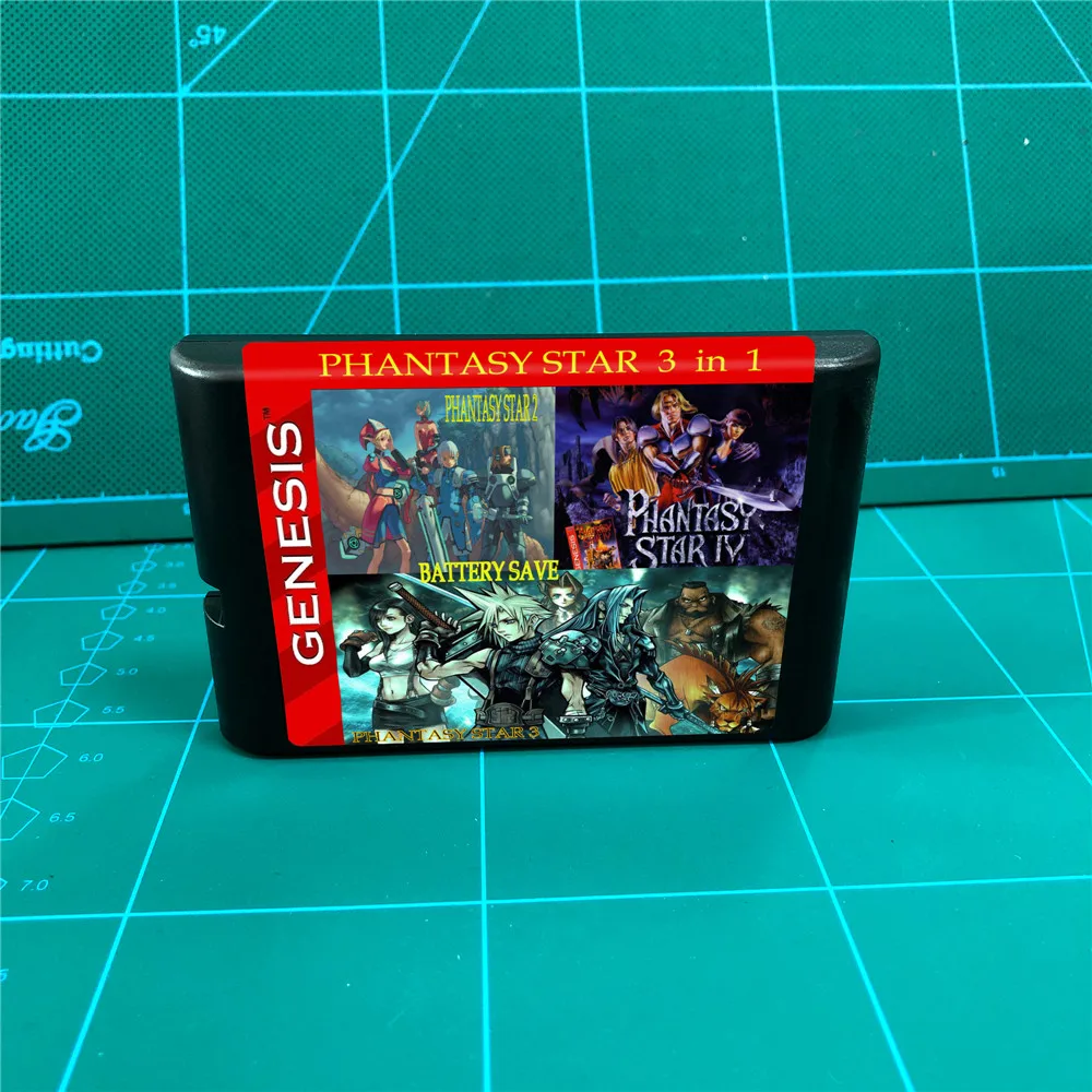Phantasy Star II III IV 3 в 1 аккумулятор Save - 16 бит MD игровой Картридж для консоли MegaDrive Genesis |