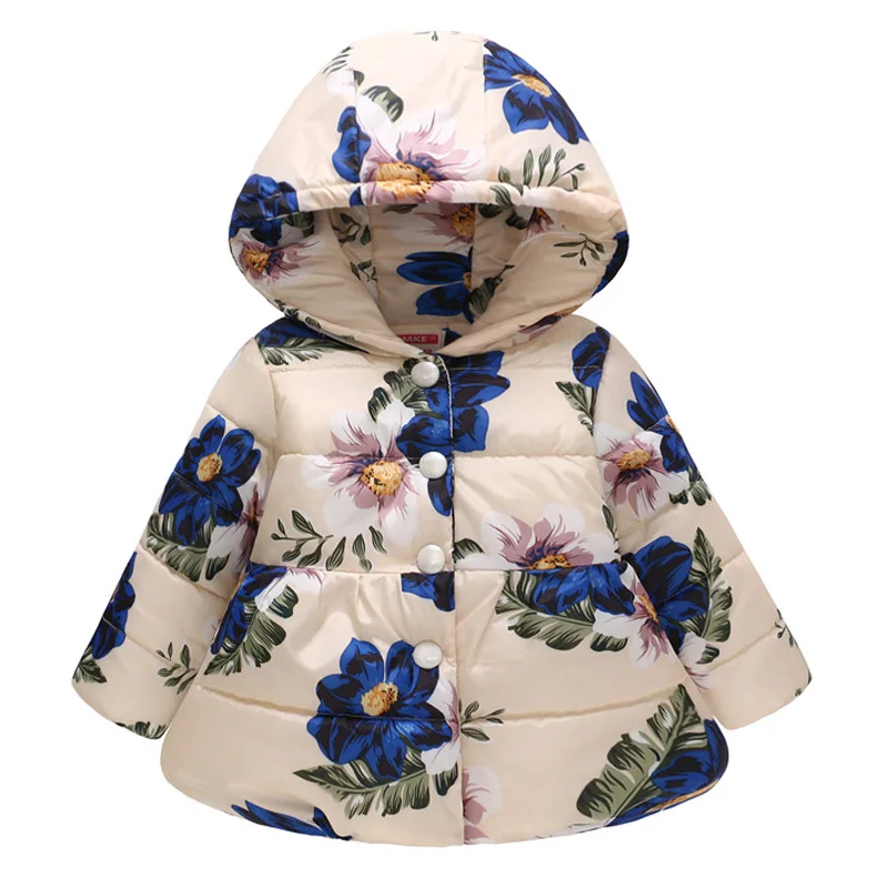 Зимнее хлопковое пальто для девочек 2 5 лет модное плотное теплое с длинным