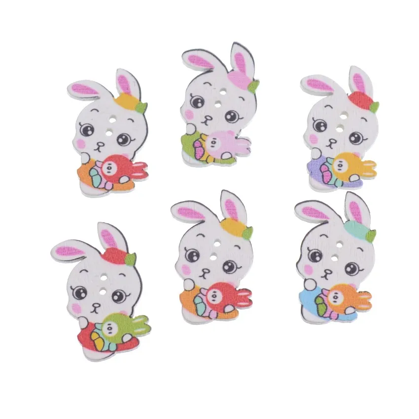 10 шт., деревянные пуговицы для скрапбукинга, 20x34 мм