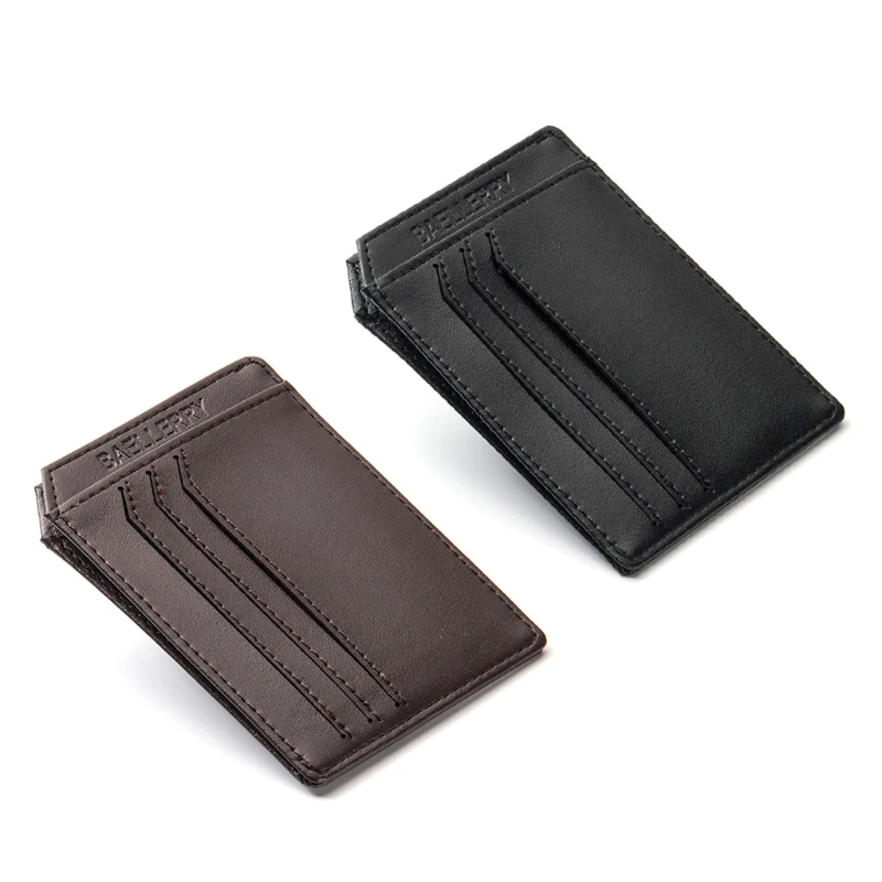 

Для мужчин тонкий из искусственной кожи ID карт, кошелек, сумочка с отделением для монет ультра тонкий мужской водительские права кредитной ...