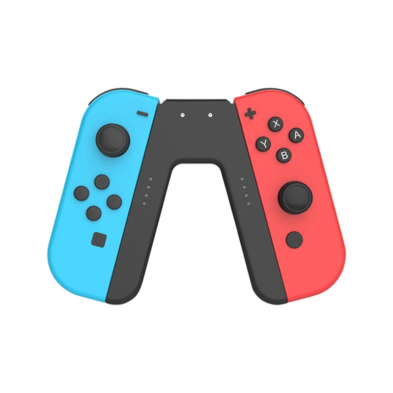 

For Nintendo Switch JoyCon Controller Charger Dock Station NS Gamepad Stand Holder V-shaped Fast Charging Handle Grip Gamepads