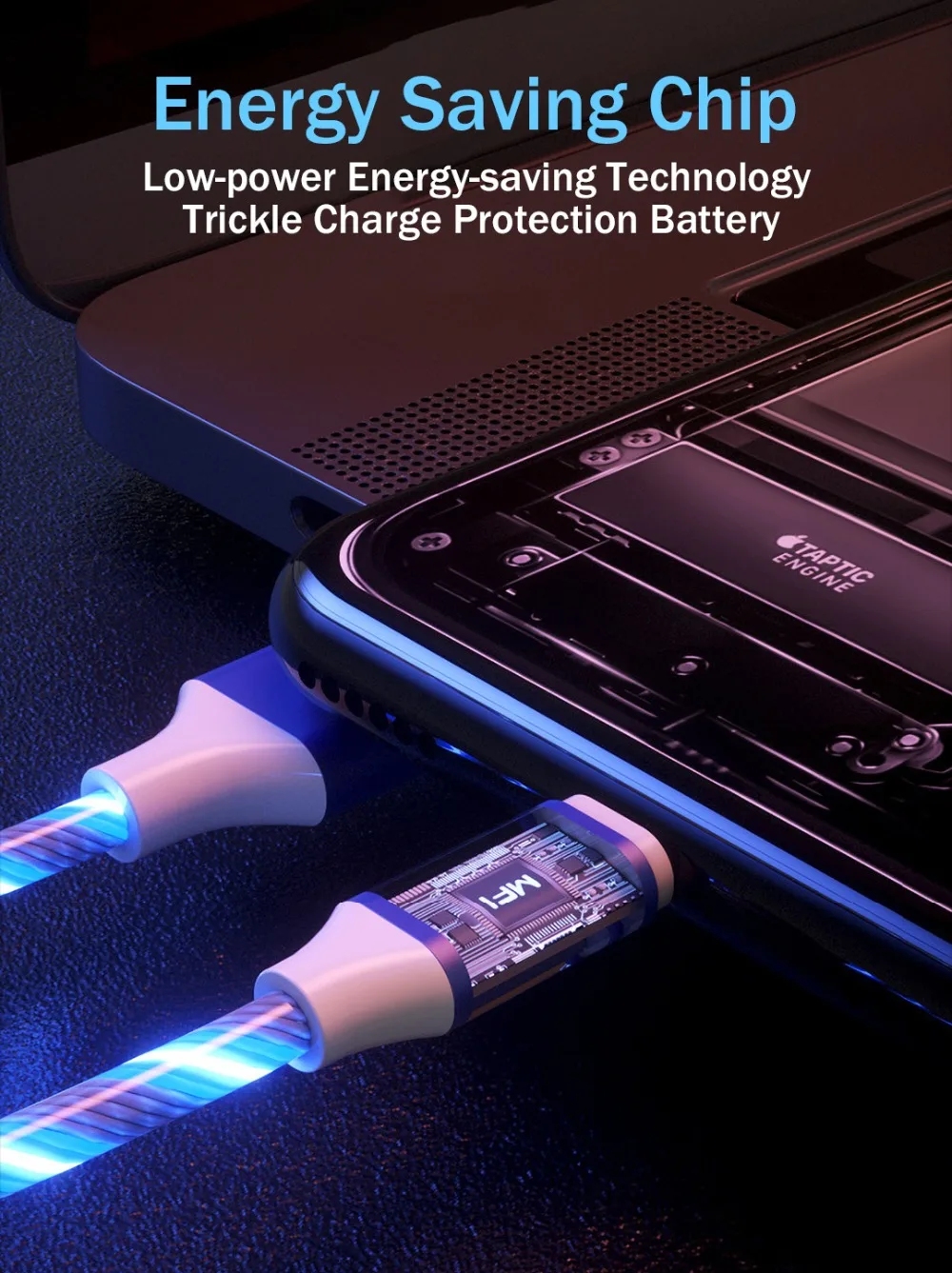 3 в 1 светящееся освещение потока кабель Быстрая зарядка Micro USB для iphone X 7 XR type C кабель зарядное устройство для samsung Android шнур для телефона
