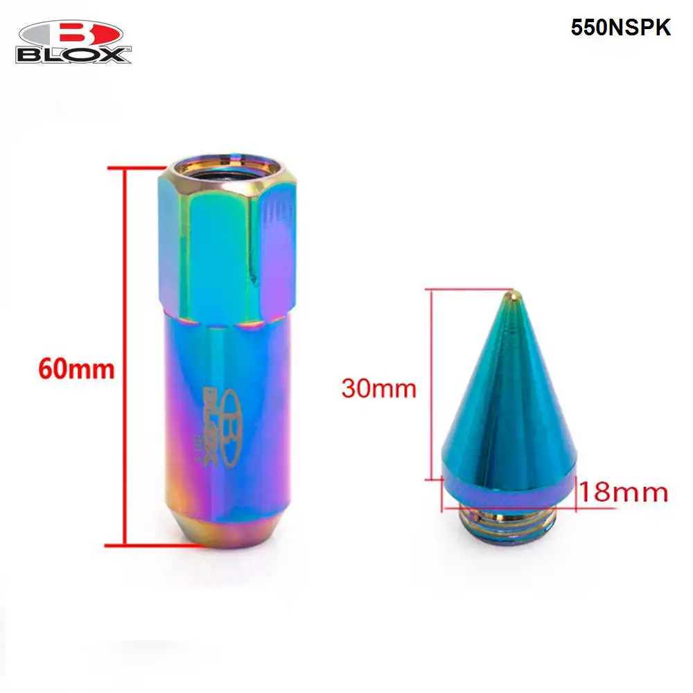 20 шт. БЛОКС Jdm Стиль алюминиевый Расширенный тюнер Колесные гайки со стержнем для