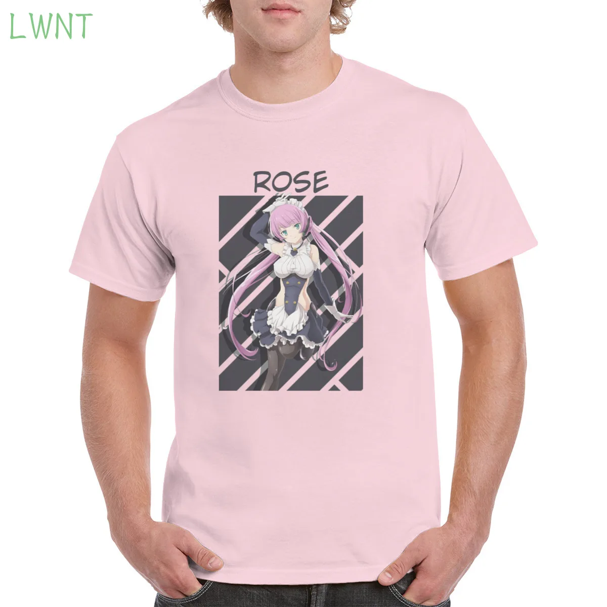 

100% Cotton How Not to Summon a Demon Lord Rose Tshirt Top Harajuku Aesthetic Tshirt Oversized clothes Female/Man
