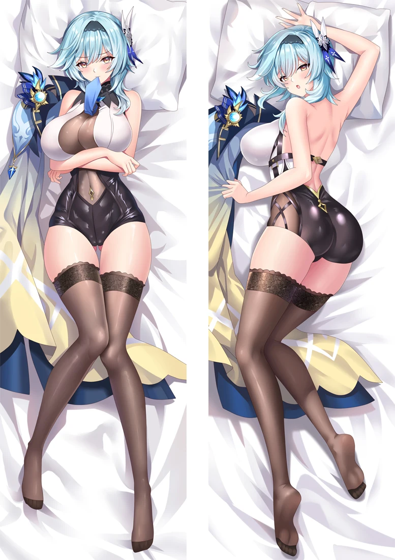 

Наволочка Game Genshin Impact Eula, обнимающая подушка на все тело, наволочка аниме Dakimakura Otaku, постельное белье для спальни