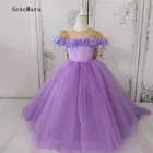 Цветочные платья для девочек на свадьбу, тюль, 3D цветы, праздничное рождественское платье для девочек, Детский костюм принцессы для детей