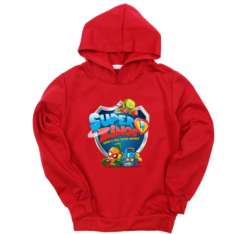 

7 Colors Child Hoodies Super Zings Hoodies for Kids Superzings Series Game Cotton Pullover Boys Girls Spring Harajuku Sweatshirt