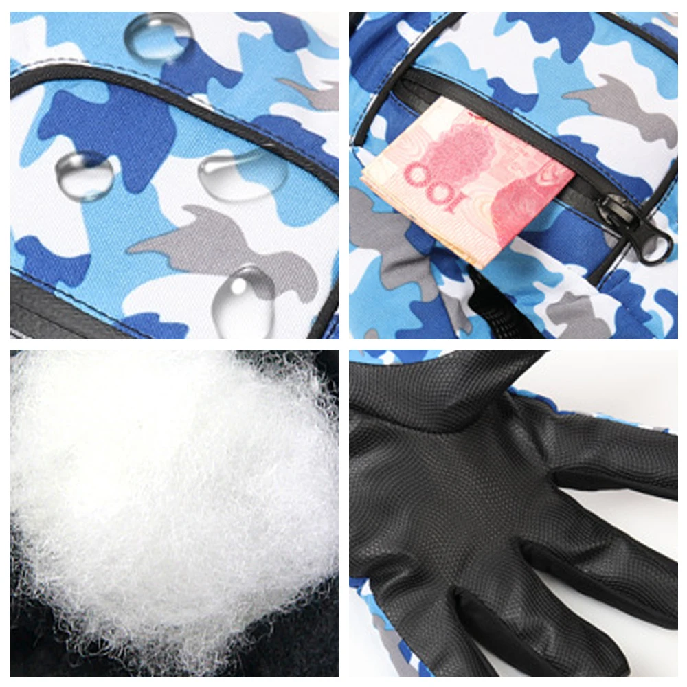 DMAR камуфляжные лыжные перчатки мужские водонепроницаемые сноуборд с подогревом