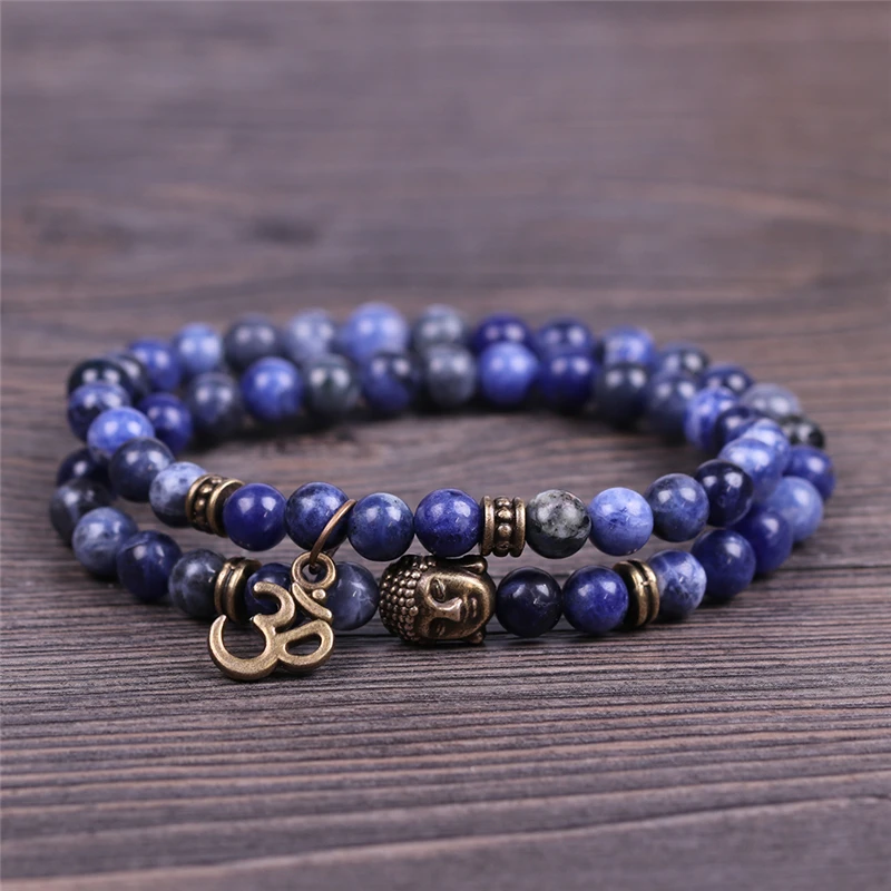 Античная Йога браслет Подвеска-ом металлической подвеской Будды ювелирные