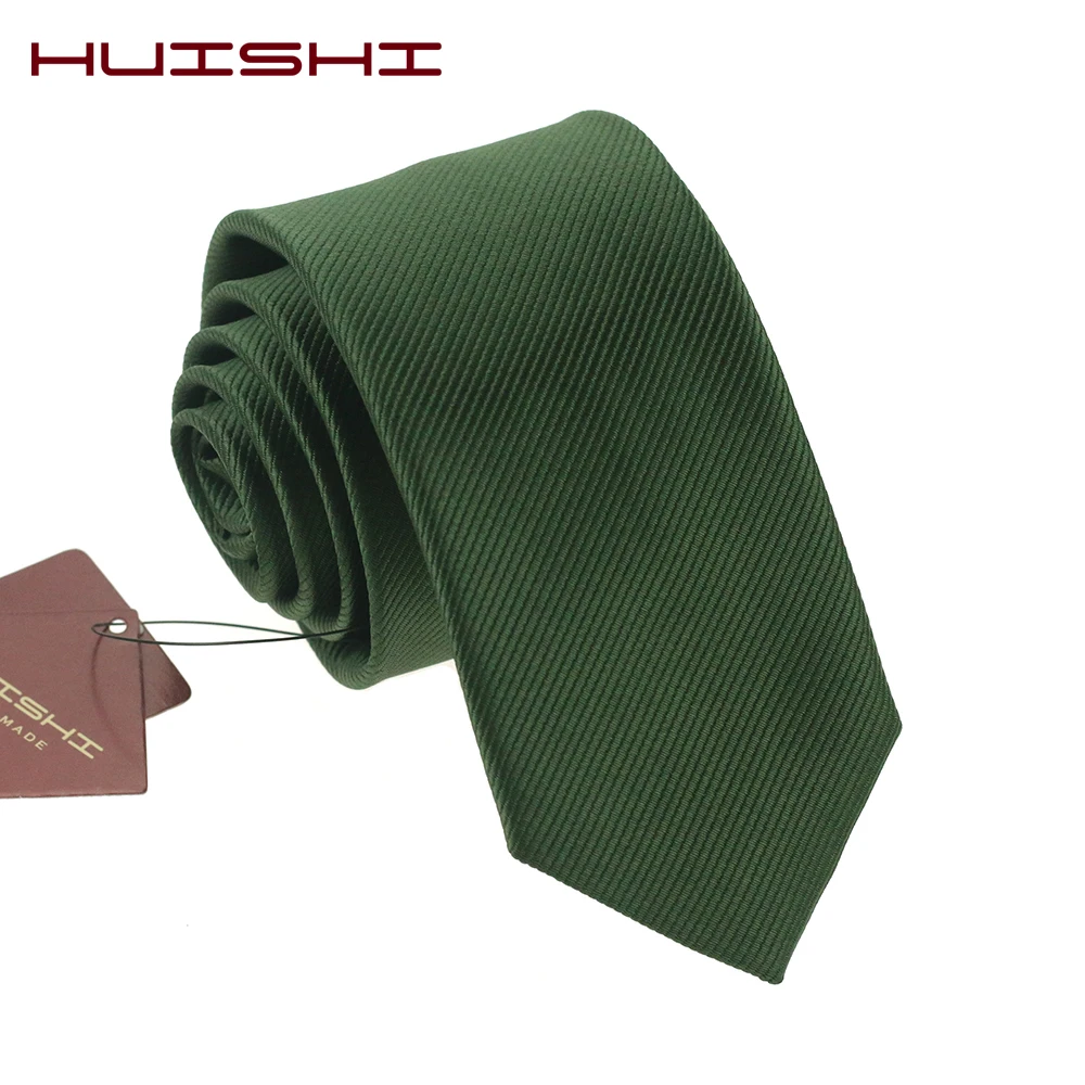 HUISHI 1200 иглы 6 см 8 черновато зеленый мужской галстук 2019 новый модный темно тонкий