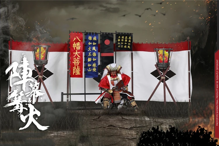 No. SE041 1/6 серия EMPIRES(литой под давлением сплав)-черная бронежилет ODA NOBUNAGA(LEGENDARY VER.) Фигурку модель