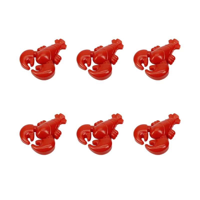 

MOC City Crayfish Shrimp Basket Set Food Accessories Creator Kitchen Construction Kids Gifts Diy Toys City Building Blocks