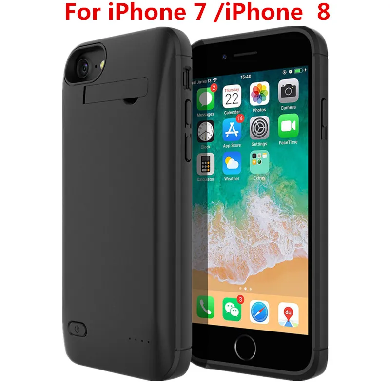 4000 мА/ч, Батарея Зарядное устройство чехол для iPhone 6 6S 7 Plus 5 5S SE чехол Powerbank Зарядное устройство чехол для iPhone 11 11 Pro X/XR/XS Max Батарея чехол - Цвет: for iPhone 7 8