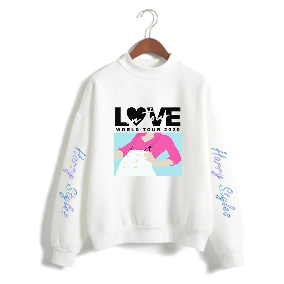 

2021 LOVE World Tour 2020 Harry Styles Fine Women Turtleneck Hoodie Sweatshirt Cotton Fleece Streetwear Oversized Loose Tops