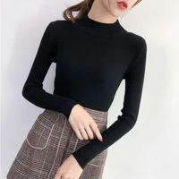 turtleneck sweater bottoming top womens long sleeves autumn new 2020 pullover versatile knit slim en